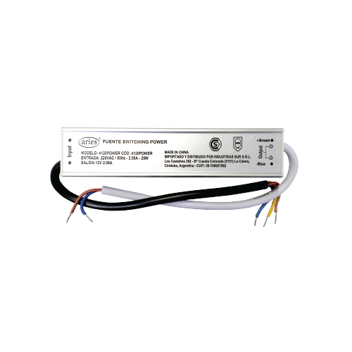 FUENTE SWITCHING POWER 12V 2A 24W IP67