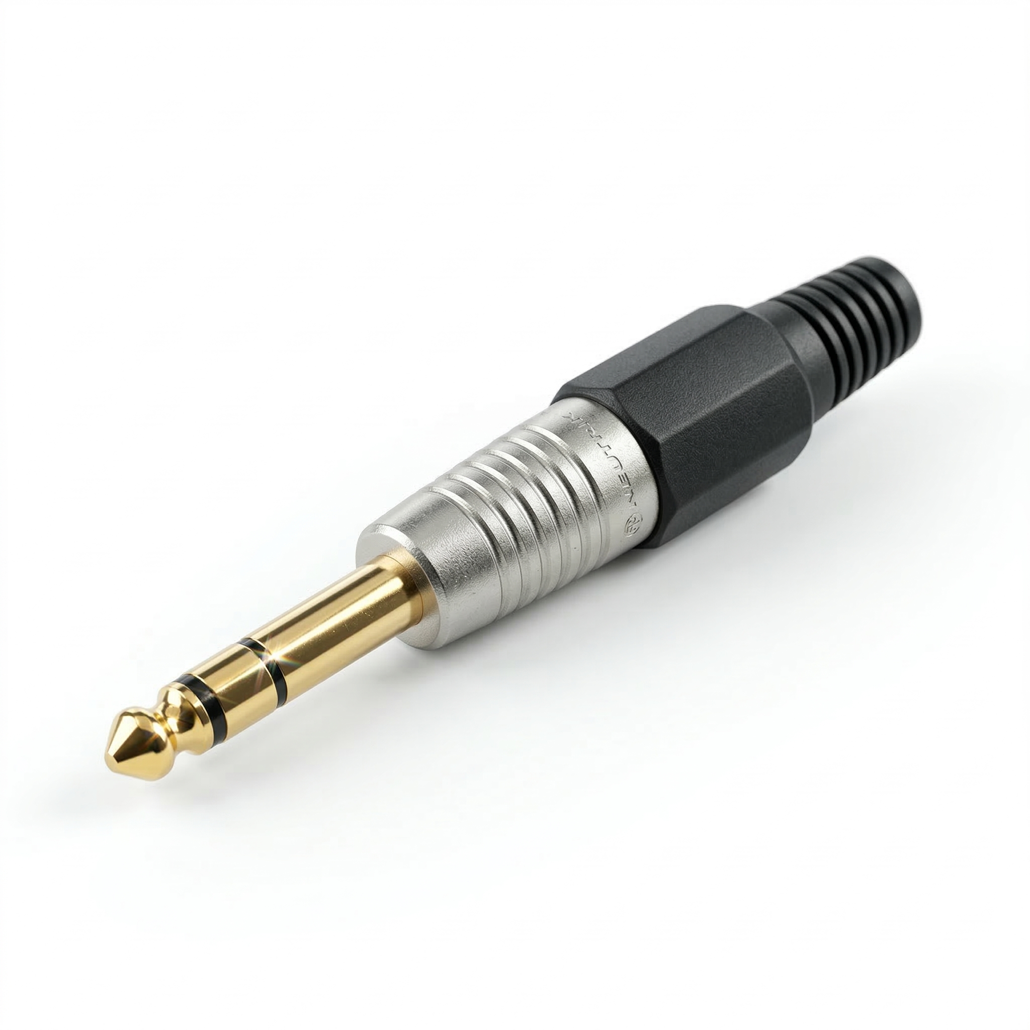 PLUG STEREO 6,5mm METAL PUNTA DORADA
