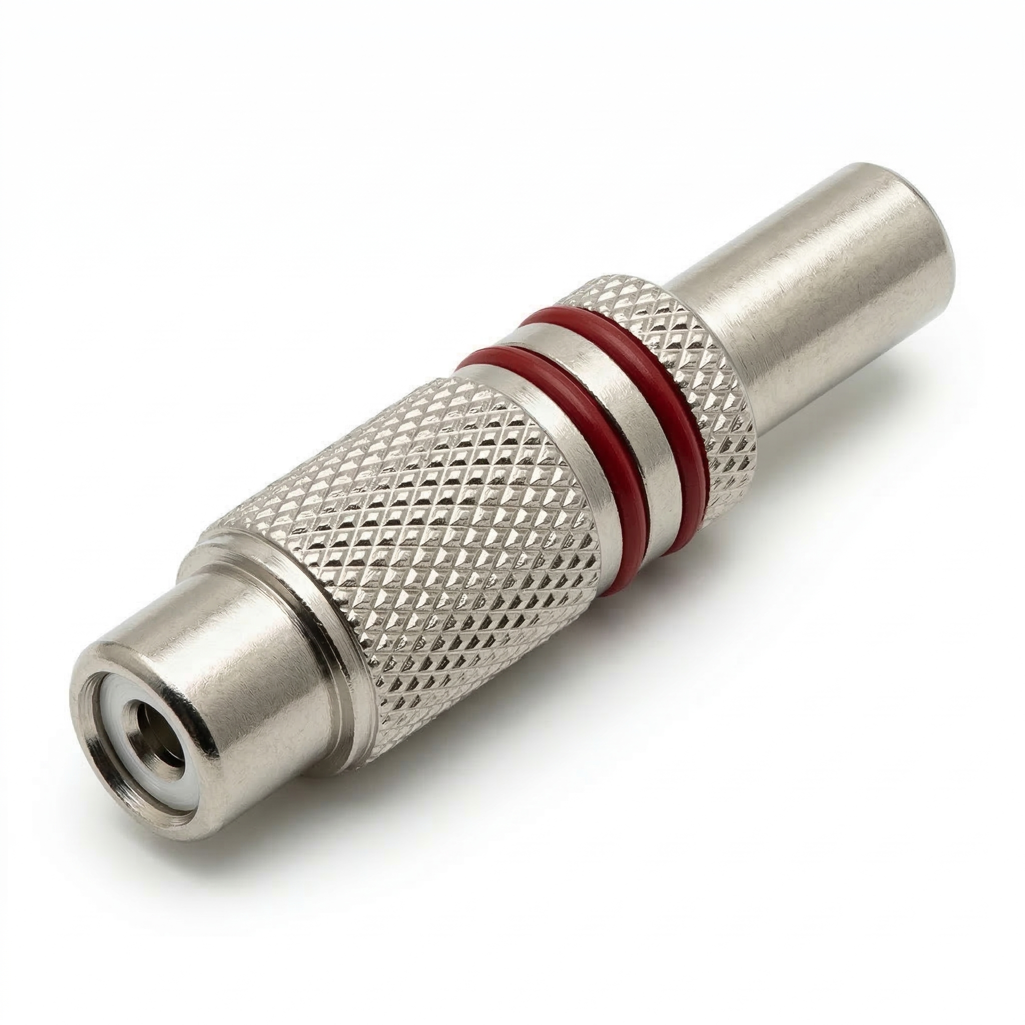 JACK RCA METAL HEMBRA ROJO