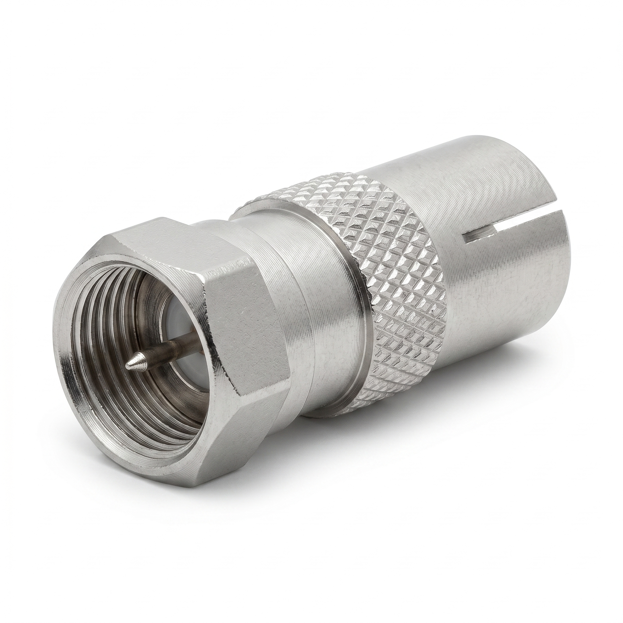 ADAPTADOR HEMBRA PIN GRUESO A MACHO PIN FINO CON ROSCA