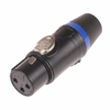 FICHA CANON XLR HEMBRA P/CABLE 3P ARO AZUL