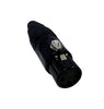 FICHA CANON XLR HEMBRA P/CABLE 3P ARO NEGRO