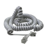 CABLE TELEFONICO ESPIRALADO BLANCO DE 8mts