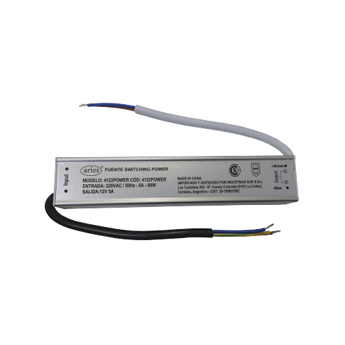 FUENTE SWITCHING POWER 12V 5A 60W IP67