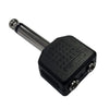 PLUG 6,35mm MONO A 2 JACK 3,5mm MONO