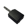 PLUG 6,35mm STEREO A 2 JACK 6,35mm STEREO