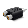PLUG RCA A 2 JACK RCA