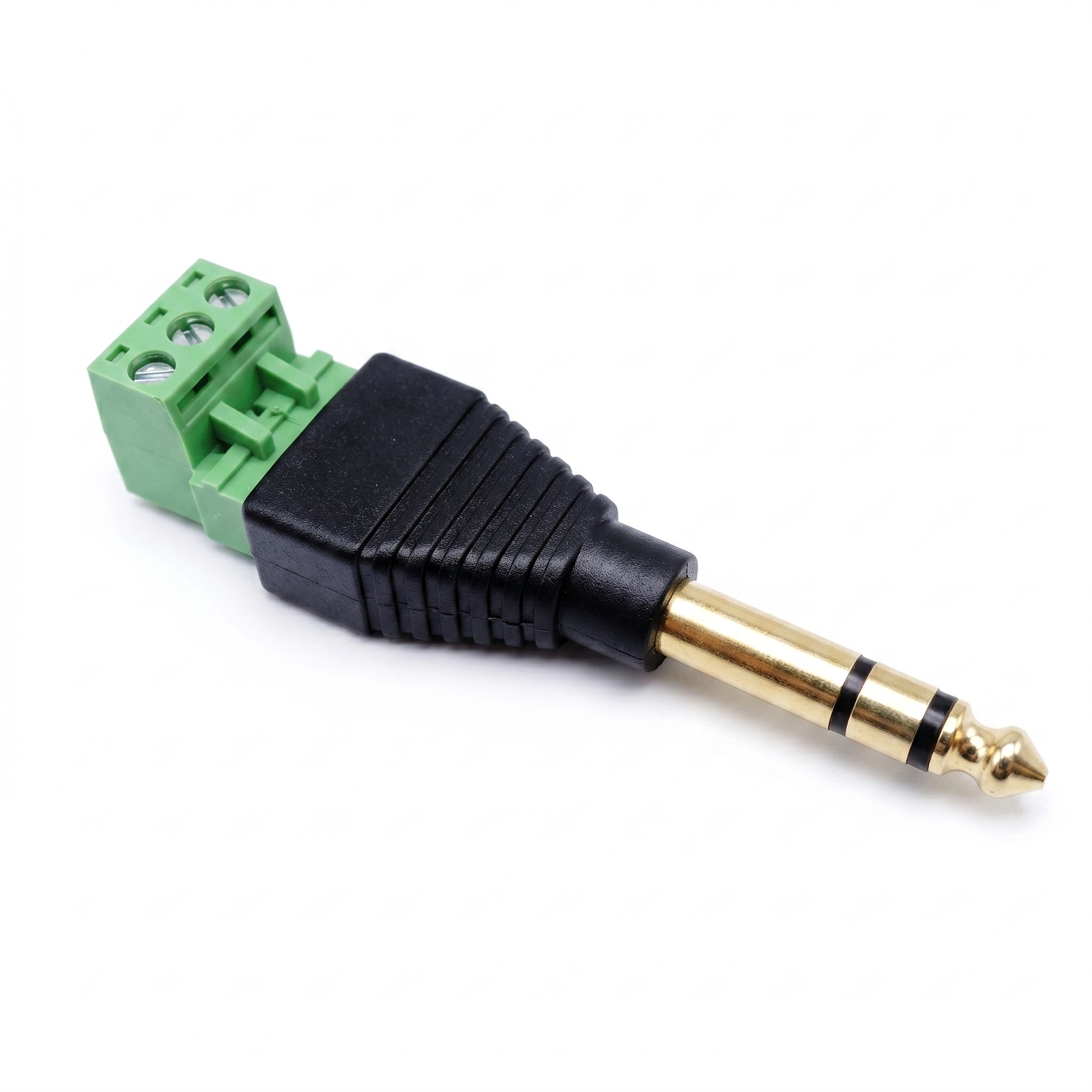 CONECTOR PLUG 6,5 STEREO C/BORNERA PARA CAMARA DE VIDEO