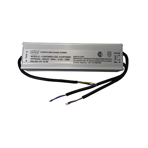 FUENTE SWITCHING POWER 12V 12,5A 144W IP67