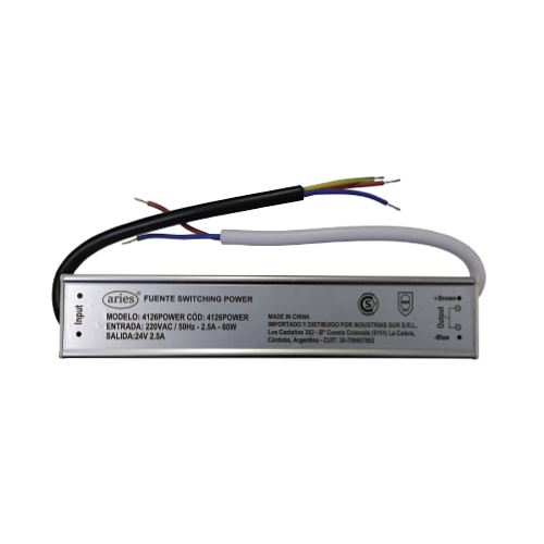 FUENTE SWITCHING POWER 24V 2,5A 60W IP67