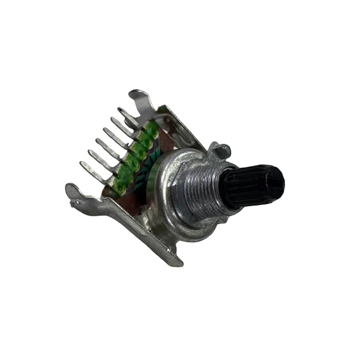 POTENCIOMETRO DE CARBON 17MM LINEAL 100K SIN ROSCA STEREO