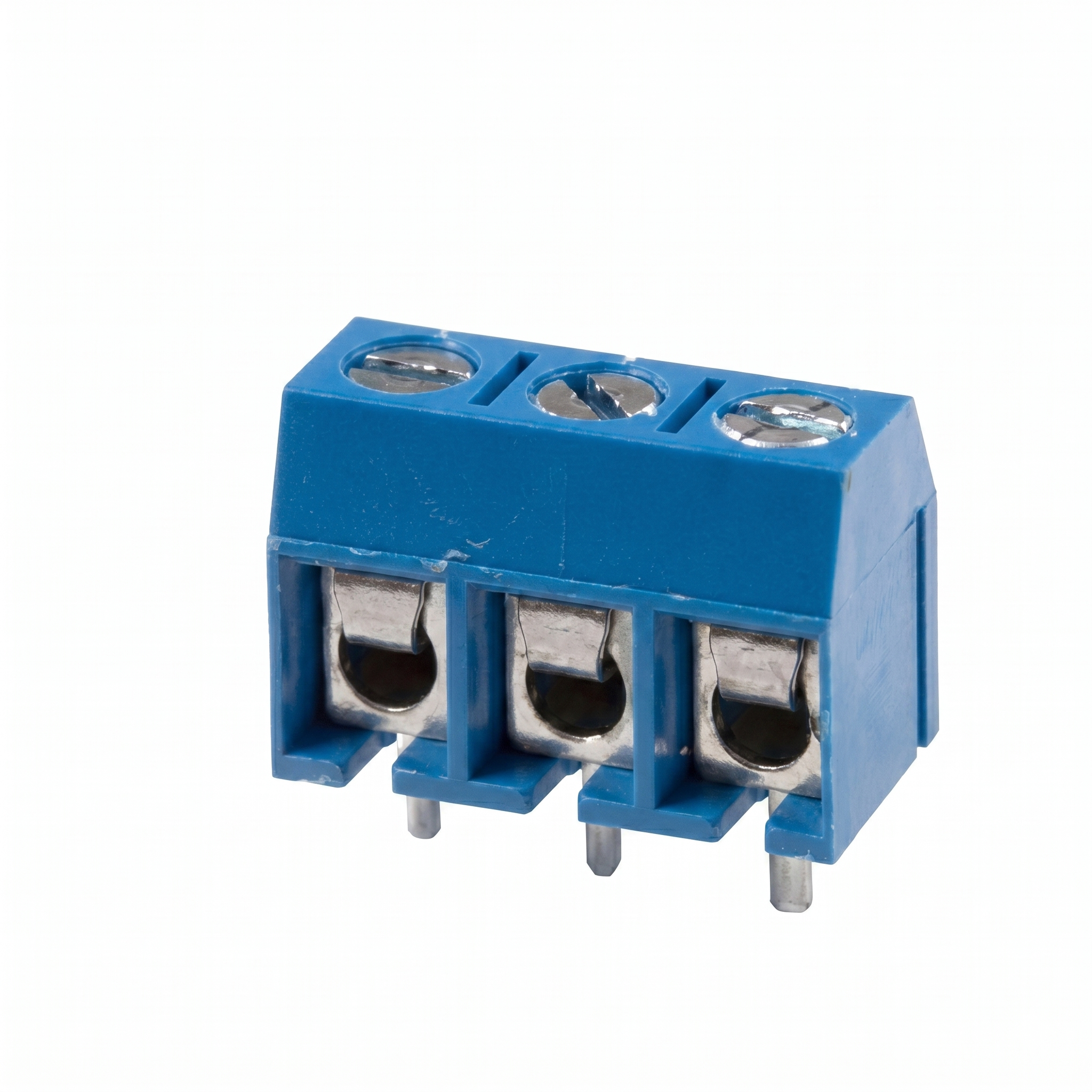 BORNERA 2 POLOS PARA CIRCUITO IMPRESO 8A AZUL