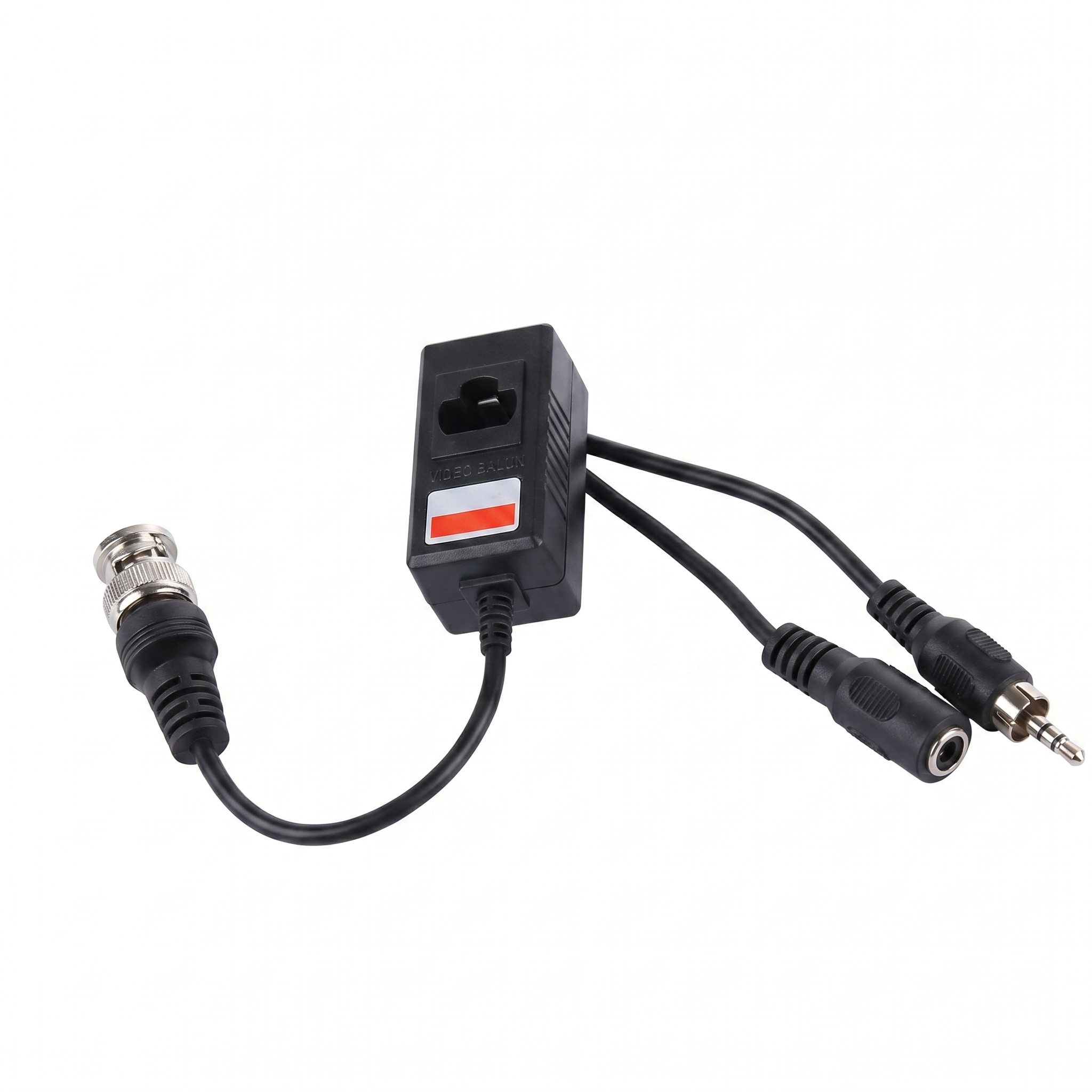 BALUN PARA CAMARA DE VIDEO CON ALIMENTACION + AUDIO. BLISTER x2