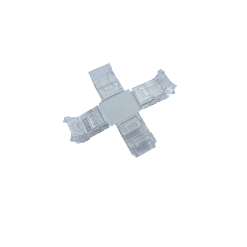 CONECTOR PARA TIRA LED 8MM FORMA CRUZ