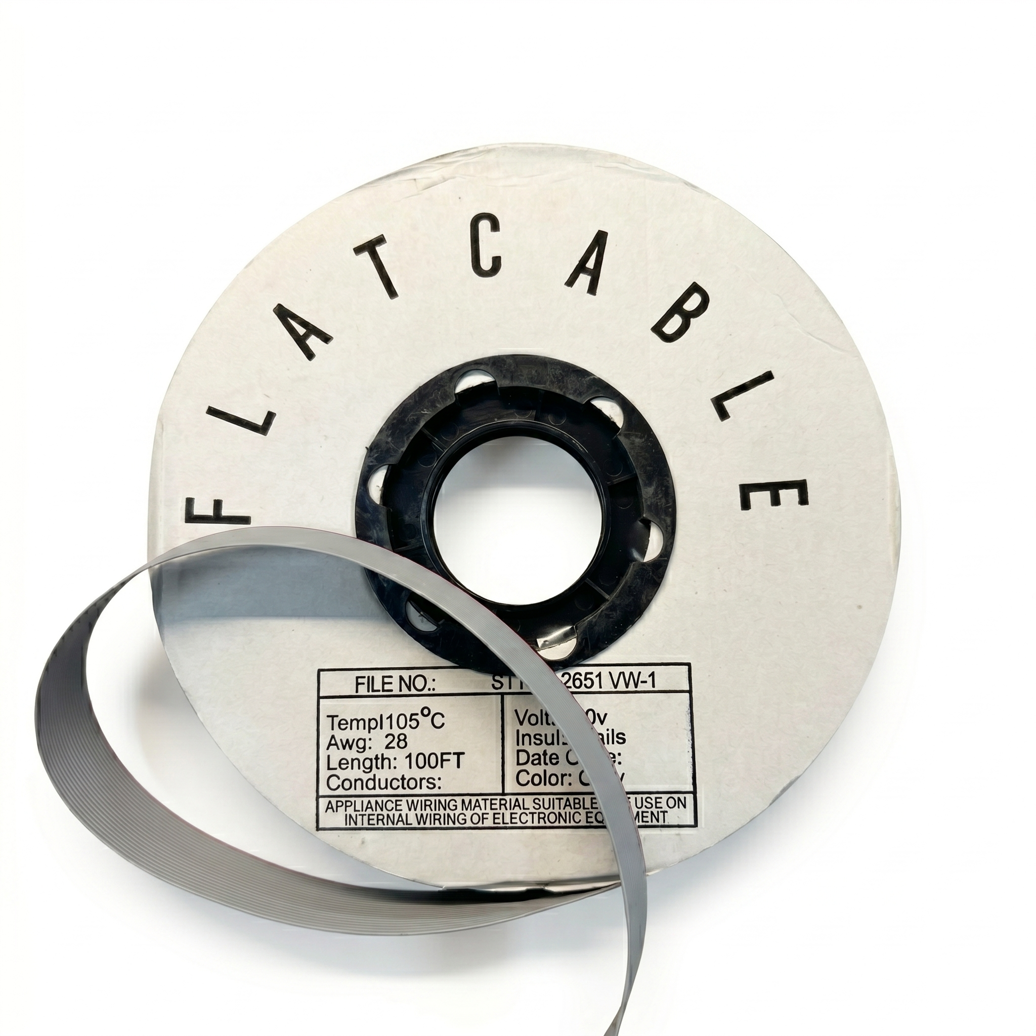 CABLE PLANO GRIS 14 CONDUCTORES 28 AWG