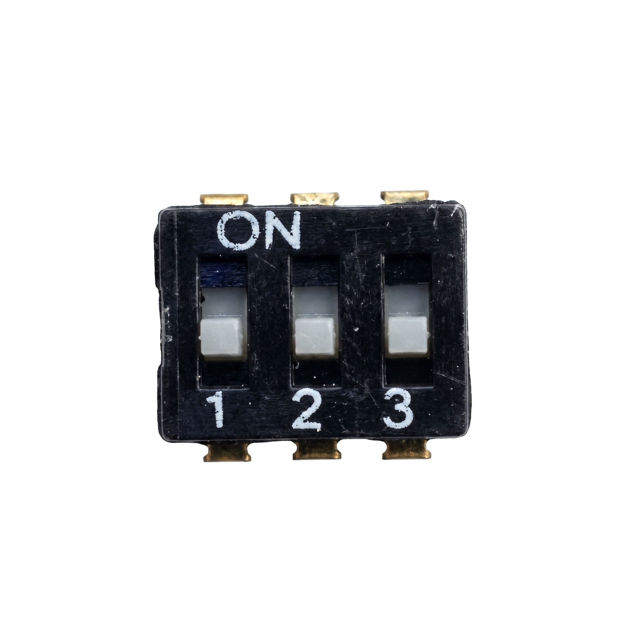DIP SWITCHS RECTO BAJO PERFIL 3 POSICIONES DESLIZANTE