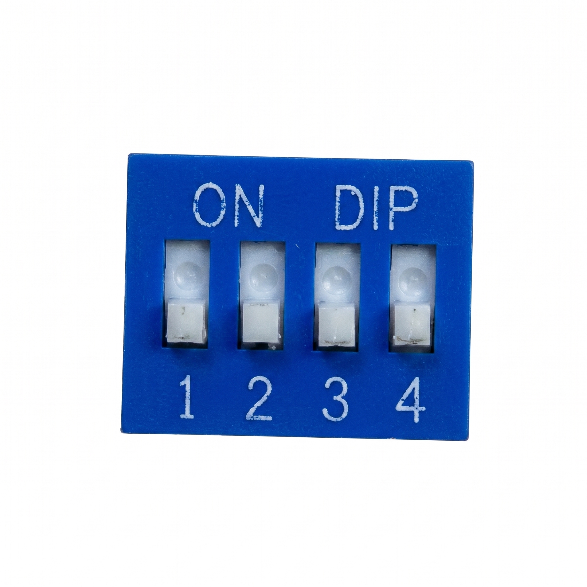 DIP SWITCHS RECTO STANDARD 4 POSICIONES DESLIZANTE