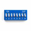 DIP SWITCHS RECTO STANDARD 8 POSICIONES DESLIZANTE