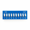DIP SWITCHS RECTO STANDARD 10 POSICIONES DESLIZANTE