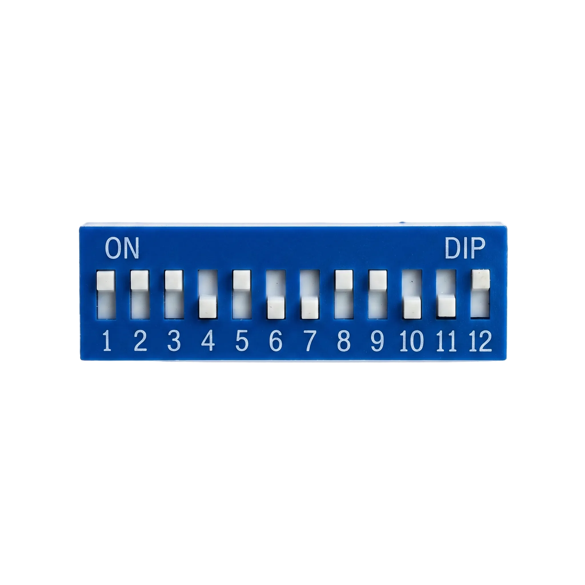 DIP SWITCHS RECTO STANDARD 12 POSICIONES DESLIZANTE