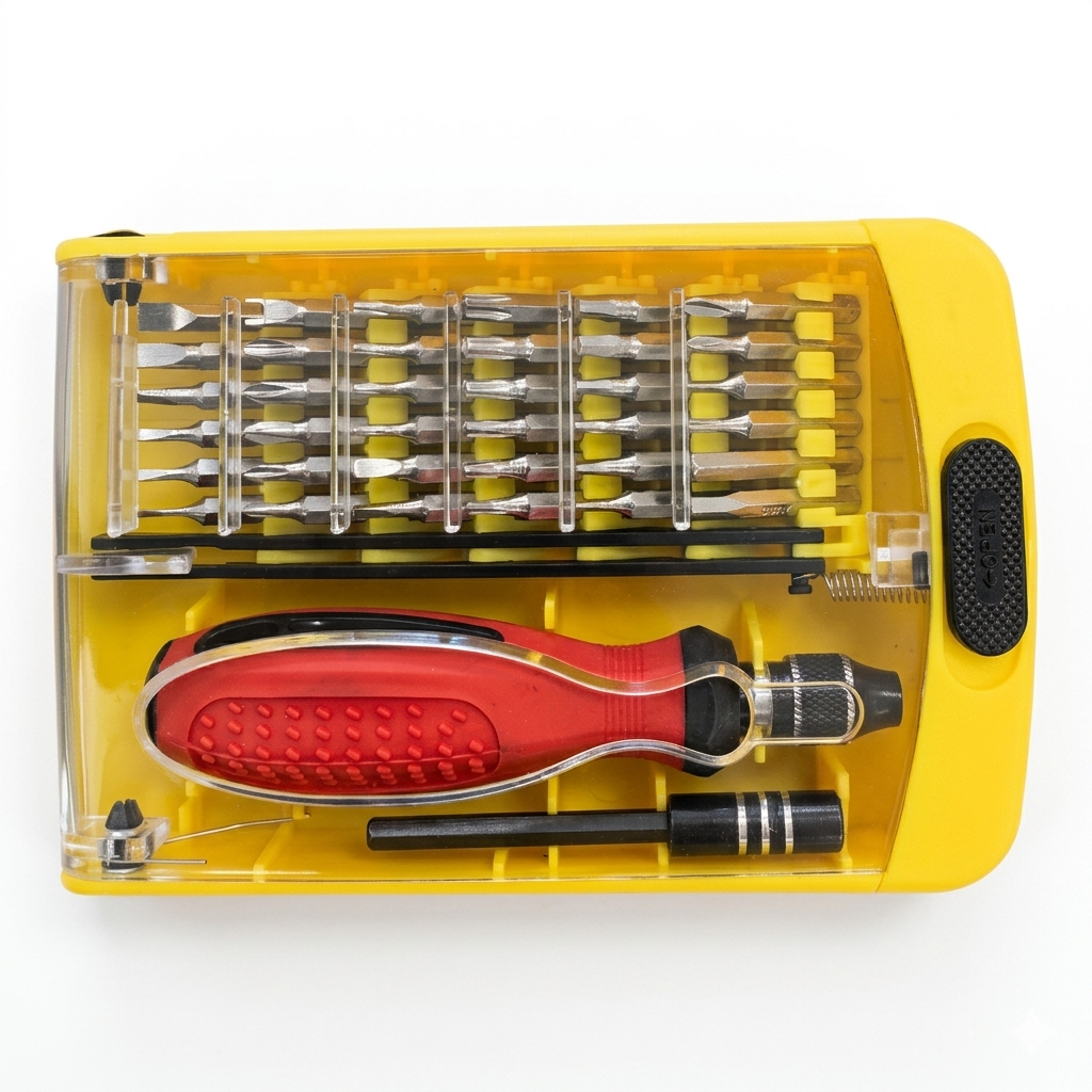 SET DE DESTORNILLADOR Y PUNTAS PARA ELECTRONICA POR 38PCS