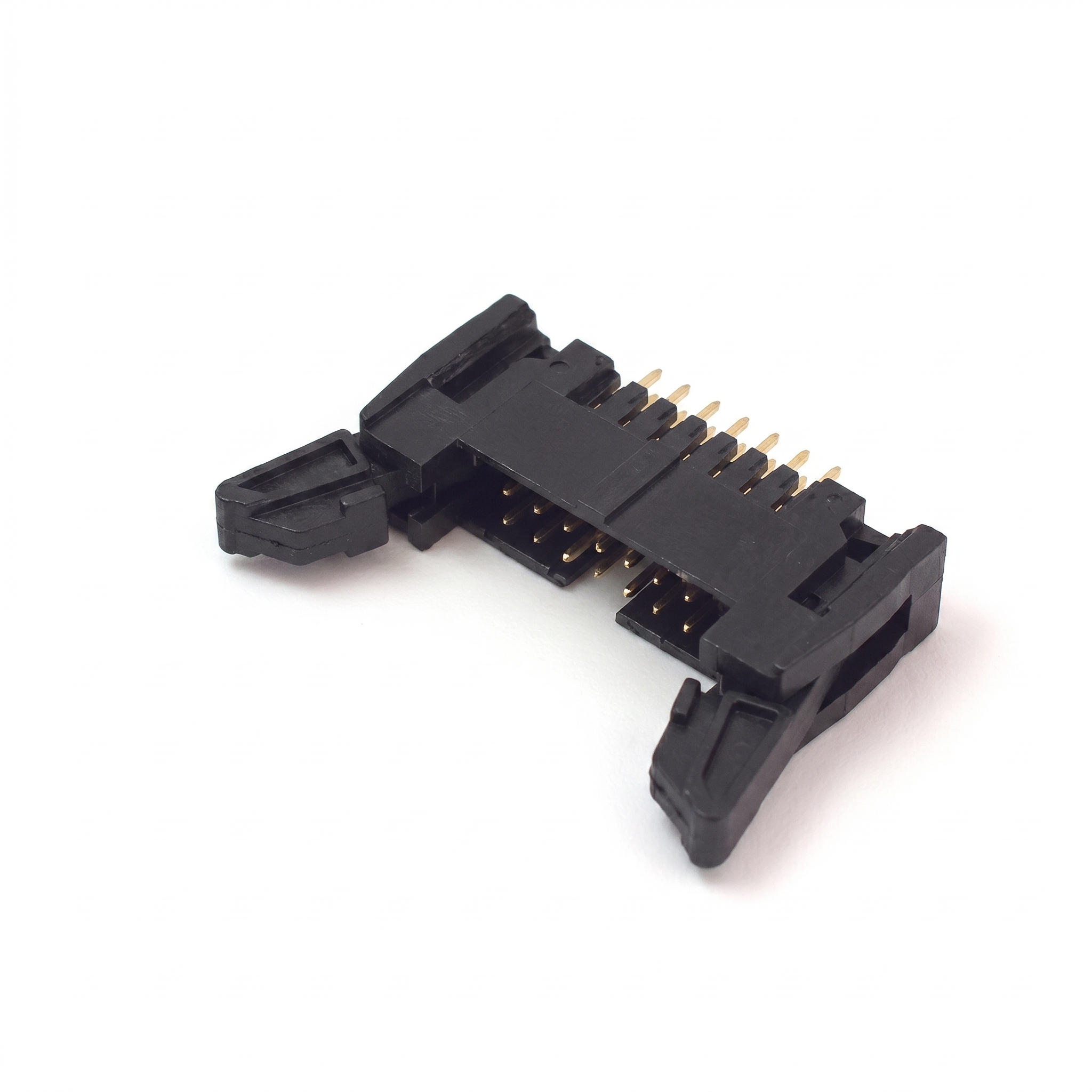 CONECTOR IDC MACHO PARA PCB RECTO CON TRABAS 16 CONTACTOS