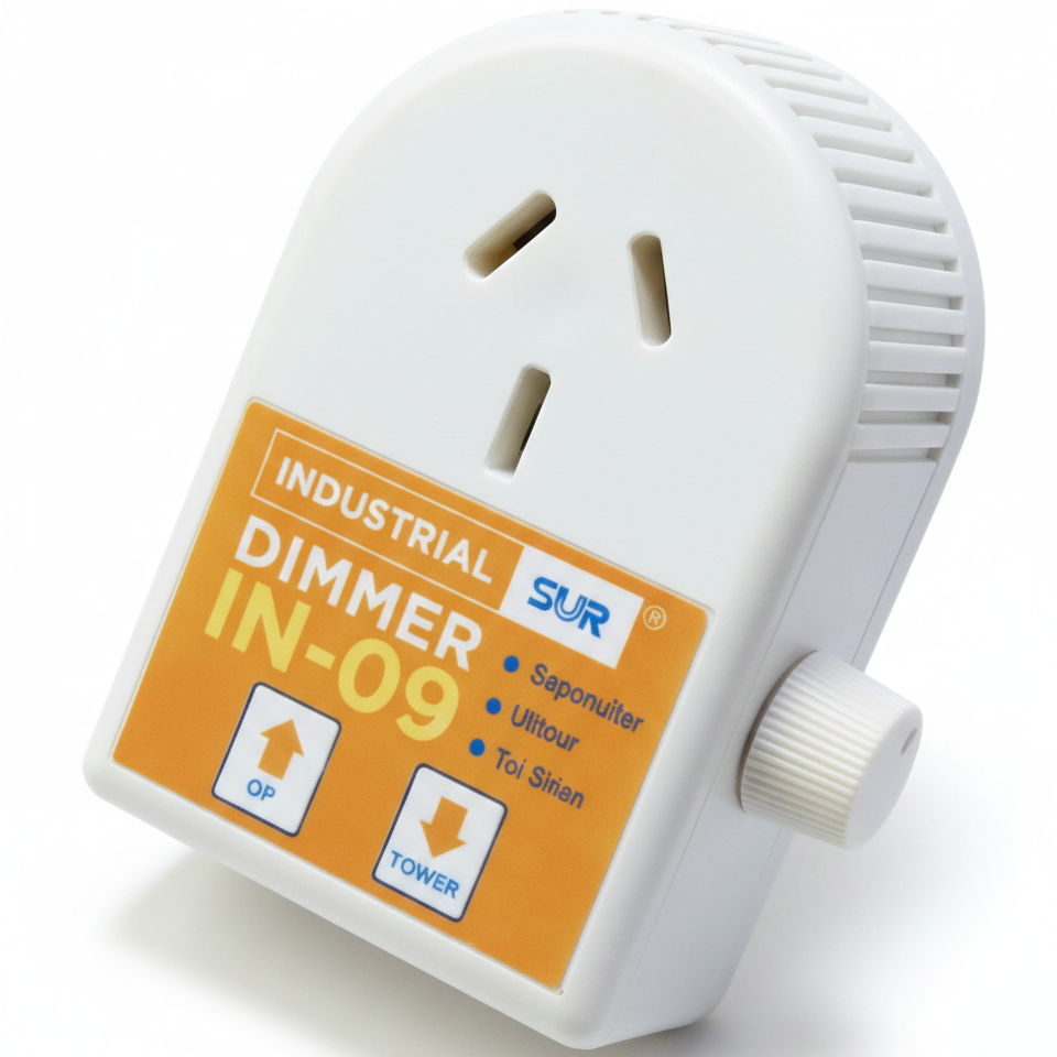 DIMMER ENCHUFABLE SALIDA TOMA IRAM 10A 22VAC 850W MÁX. C/LLAVE