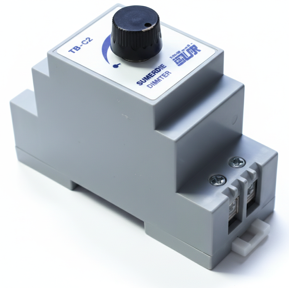 DIMMER PARA RIEL DIN 220VAC 2000W MÁX. SALIDA BORNERA - SIN LLAVE