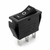 LLAVE TECLA MINI 3P NEGRA ON-OFF-ON 6A 220V