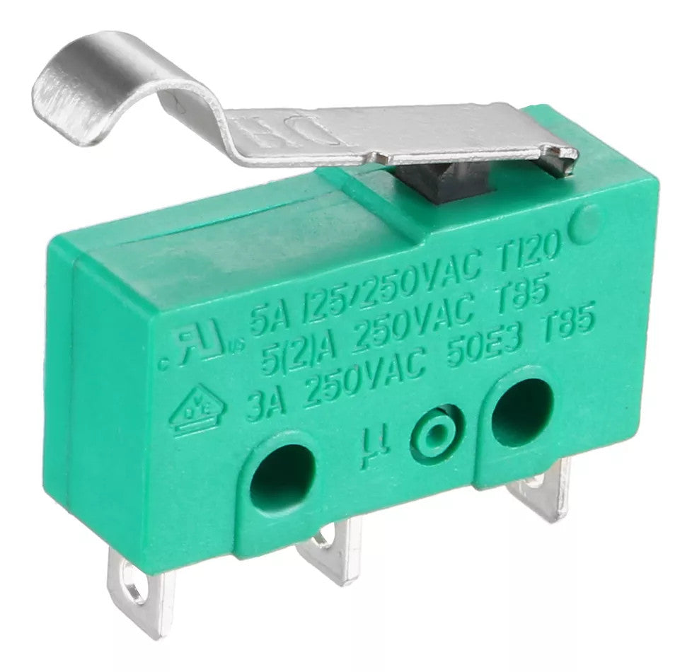 MICROSWITCH CON LEVA CURVA 20MM 5A 250V
