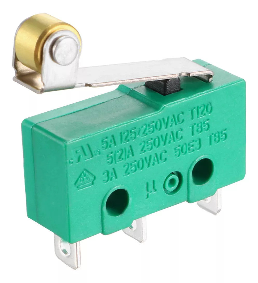 MICROSWITCH CON LEVA CON RUEDA 18,6MM 5A 250V
