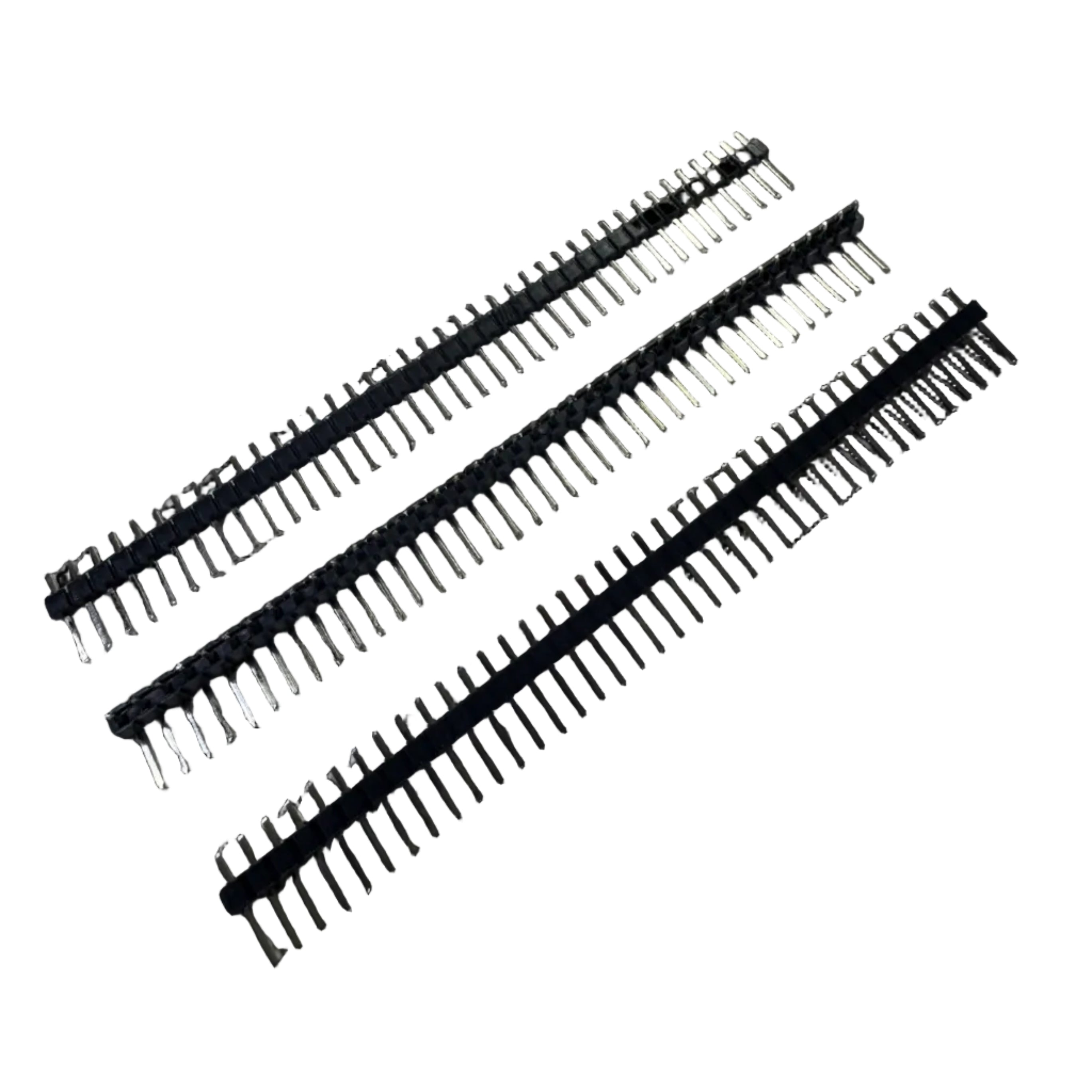 TIRA DE PINES MACHO SIMPLES 90º 1X40
