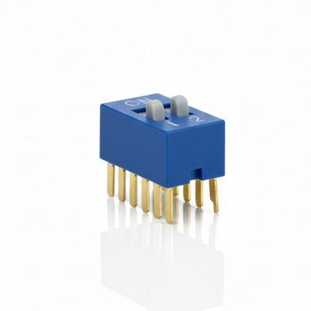 DIP SWITCHS RECTO STANDARD 2 POSICIONES DESLIZANTE